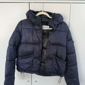 Calvin Klein Dark Blue Quilted Jacket